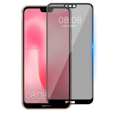 Huawei P20 Lite Zore New 5D Privacy Tempered Screen Protector - 7