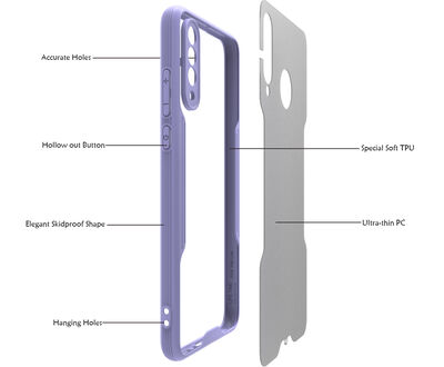 Huawei P30 Lite Case Zore Parfe Cover - 4