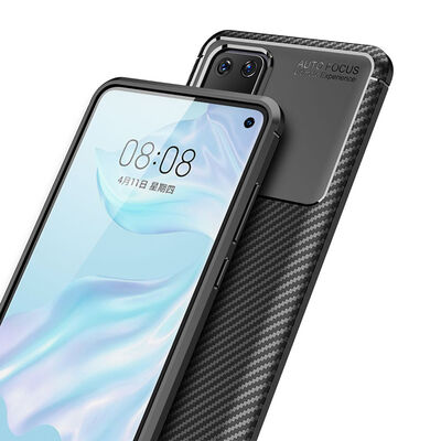 Huawei P40 Case Zore Negro Silicon Cover - 7