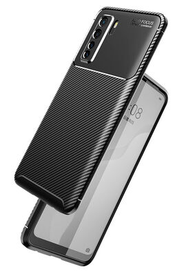 Huawei P40 Lite 5G Case Zore Negro Silicon Cover - 3
