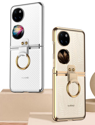 Huawei P50 Pocket Case Zore Ringed Kıpta Cover - 5