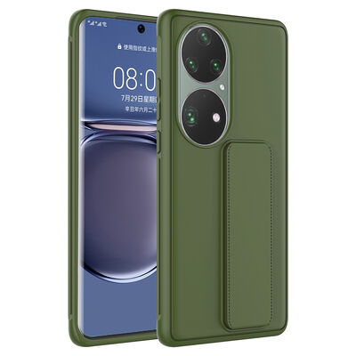 Huawei P50 Pro Case Zore Qstand Cover - 7