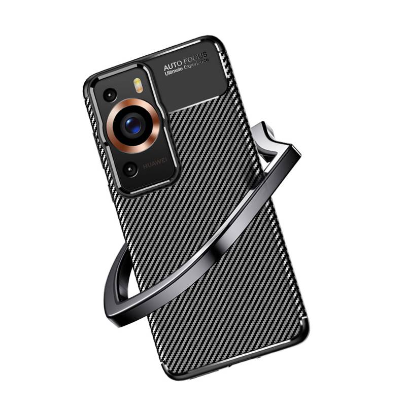 Huawei P60 Pro Case Zore Negro Silicone Cover - 5