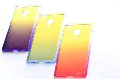 Huawei P9 Lite Case Zore Renkli Transparan Cover - 3