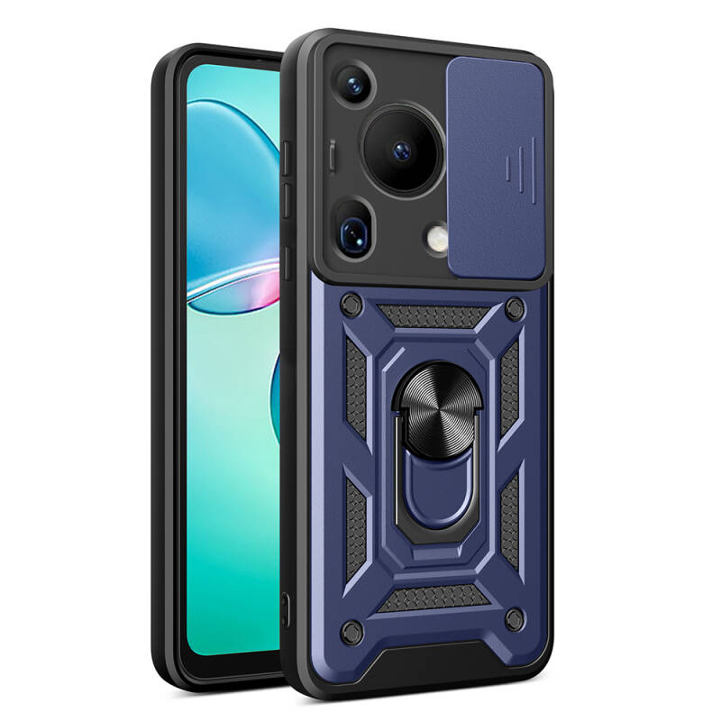 Huawei Pura 70 Ultra Case with Magnetic Stand Camera Protection Zore Sliding Vega Cover - 2