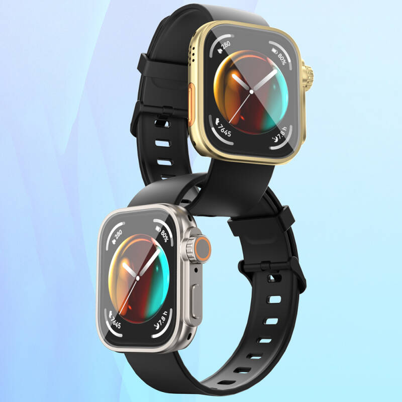 Huawei Watch Fit 3 to Apple Watch Ultra 49mm Kasa Dönüştürücü ve Ekran Koruyucu Zore Watch Gard 33 - 6