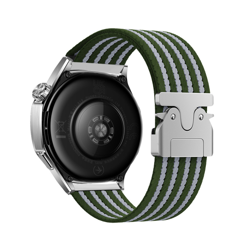 Huawei Watch GT 3 42mm Zore KRD-133 22mm Naylon Kumaş Hasır Örgülü Kordon - 4