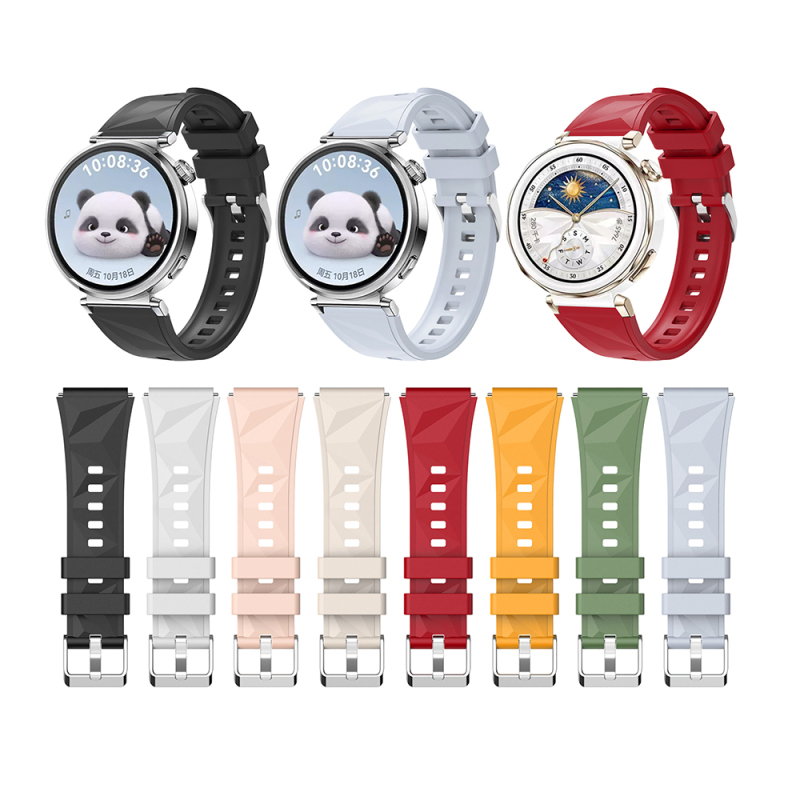 Huawei Watch GT 5 Pro 42mm Zore KRD-129 Silikon Kordon Strap Kayış - 38