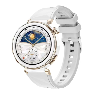 Huawei Watch GT 5 Pro 42mm Zore KRD-129 Silikon Kordon Strap Kayış - 9