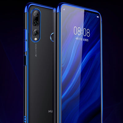 Huawei Y9 Prime 2019 Kılıf Zore Dört Köşeli Lazer Silikon Kapak - 1