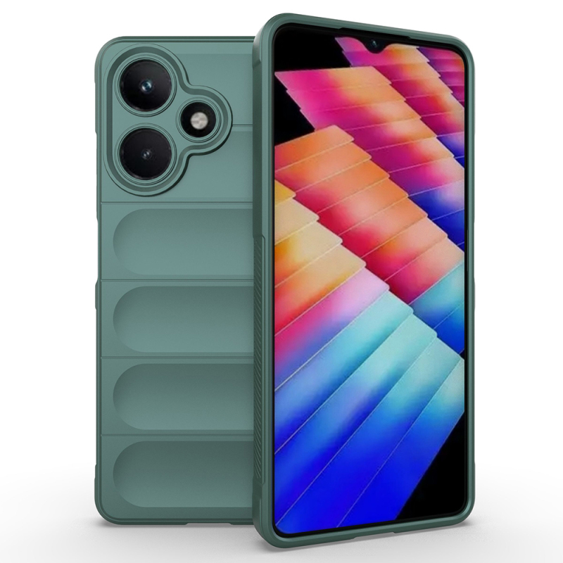 İnfinix Hot 30 Kılıf Esnek TPU Oyuklu Arka Yüzey Tasarımlı Zore Etnik Silikon Kapak - 3