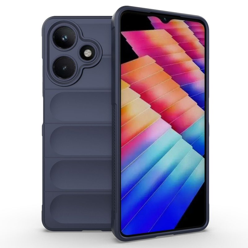 İnfinix Hot 30 Kılıf Esnek TPU Oyuklu Arka Yüzey Tasarımlı Zore Etnik Silikon Kapak - 1
