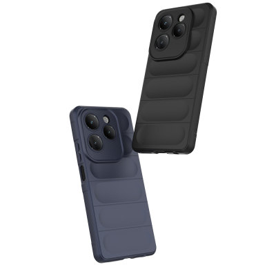 Infinix Hot 40 Case Flexible TPU Hollow Back Surface Design Zore Etnik Silicone Cover - 21