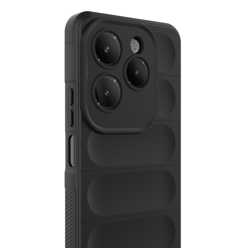 Infinix Hot 40 Case Flexible TPU Hollow Back Surface Design Zore Etnik Silicone Cover - 5