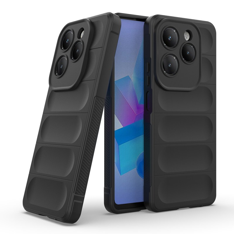 Infinix Hot 40 Case Flexible TPU Hollow Back Surface Design Zore Etnik Silicone Cover - 12