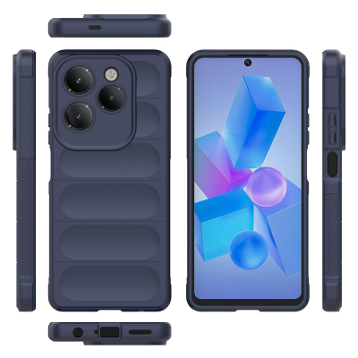 İnfinix Hot 40 Kılıf Esnek TPU Oyuklu Arka Yüzey Tasarımlı Zore Etnik Silikon Kapak - 19