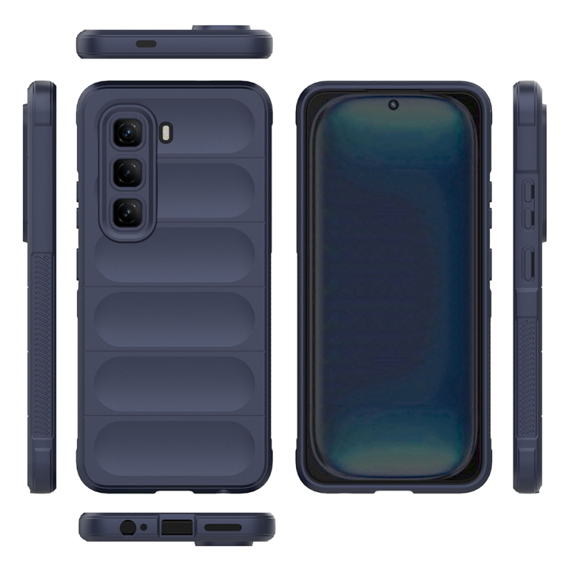 Infinix Hot 50 4G Case Flexible TPU Hollow Back Surface Design Zore Ethnic Silicone Cover - 5