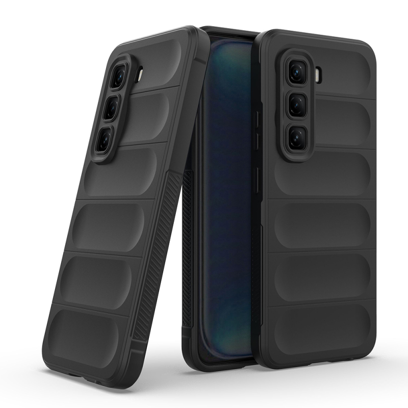 Infinix Hot 50 4G Case Flexible TPU Hollow Back Surface Design Zore Ethnic Silicone Cover - 8