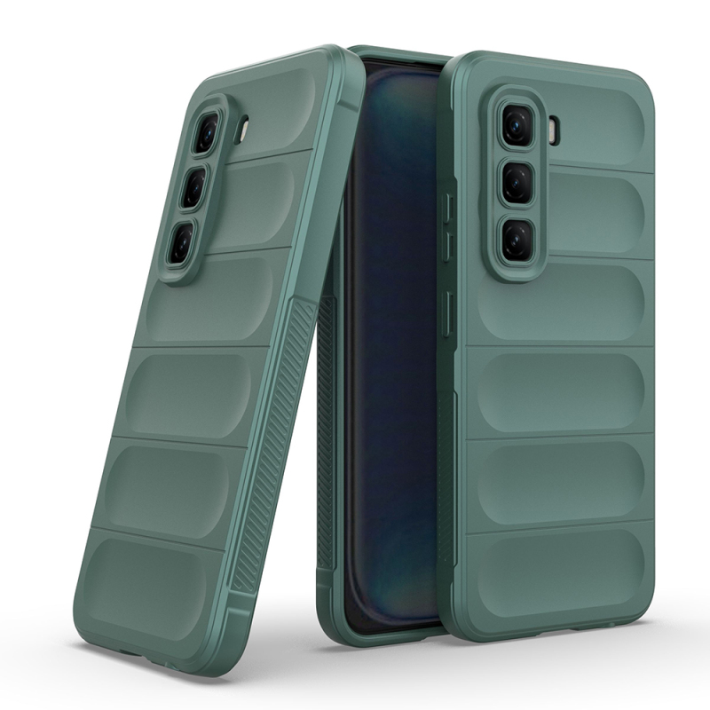 Infinix Hot 50 4G Case Flexible TPU Hollow Back Surface Design Zore Ethnic Silicone Cover - 9