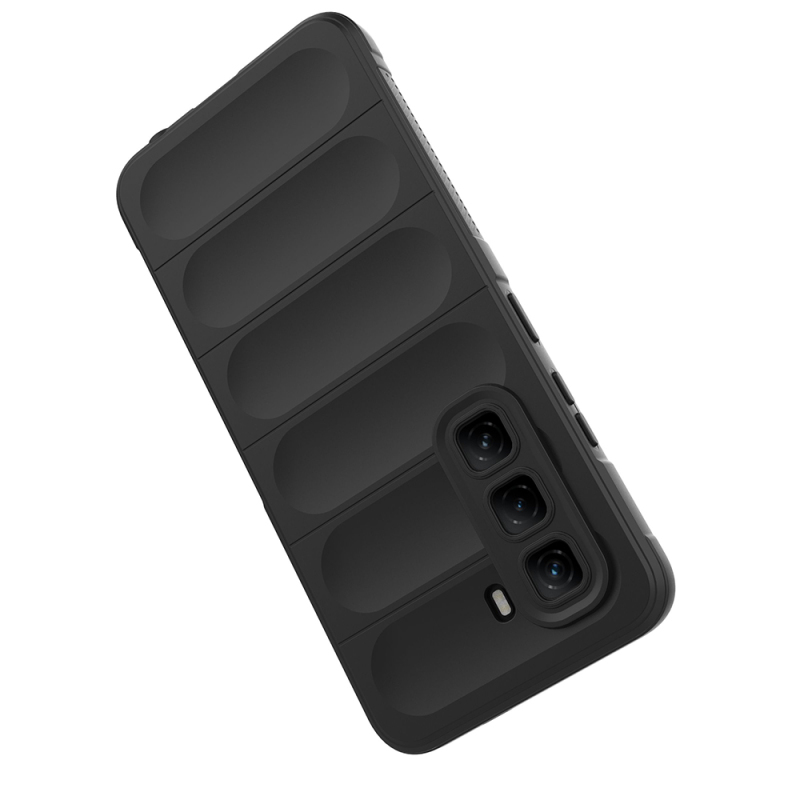 Infinix Hot 50 4G Case Flexible TPU Hollow Back Surface Design Zore Ethnic Silicone Cover - 25