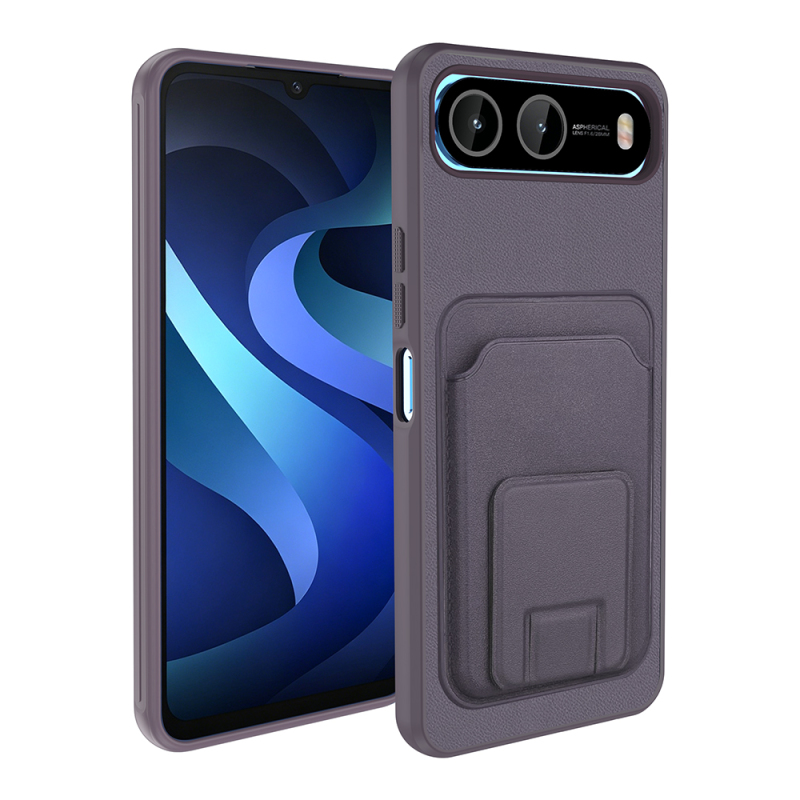 İnfinix Hot 60i 5G Kılıf Kartlıklı TPU Zore Bikart Kapak - 1