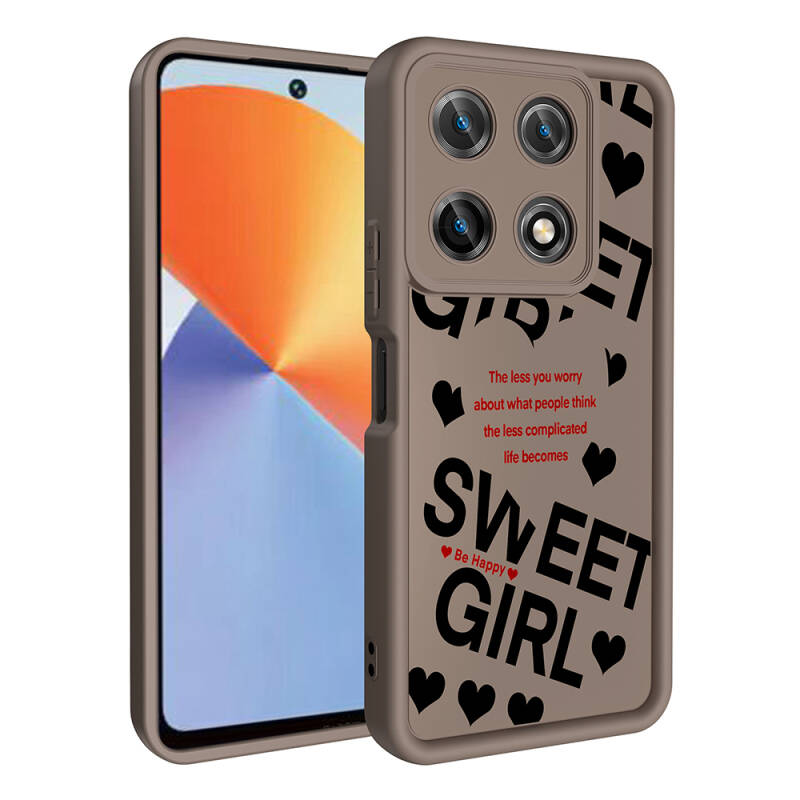 Infinix Note 30 Pro Case Camera Protection Printed Back Surface Zore Klas Cover - 1