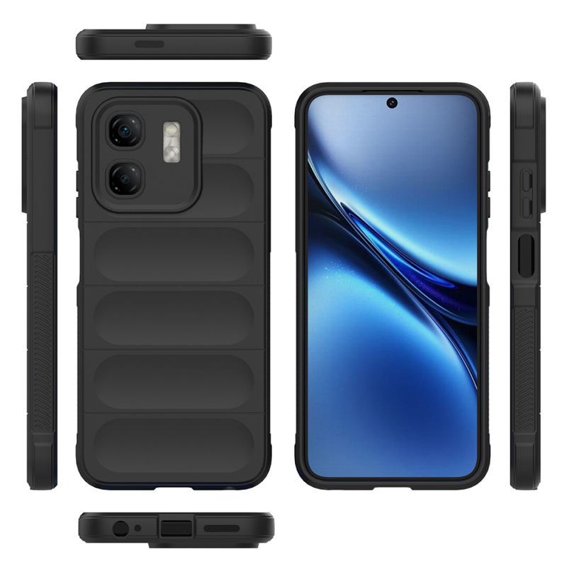 Infinix Smart 9 Case Flexible TPU Hollow Back Surface Design Zore Etnik Silicone Cover - 7