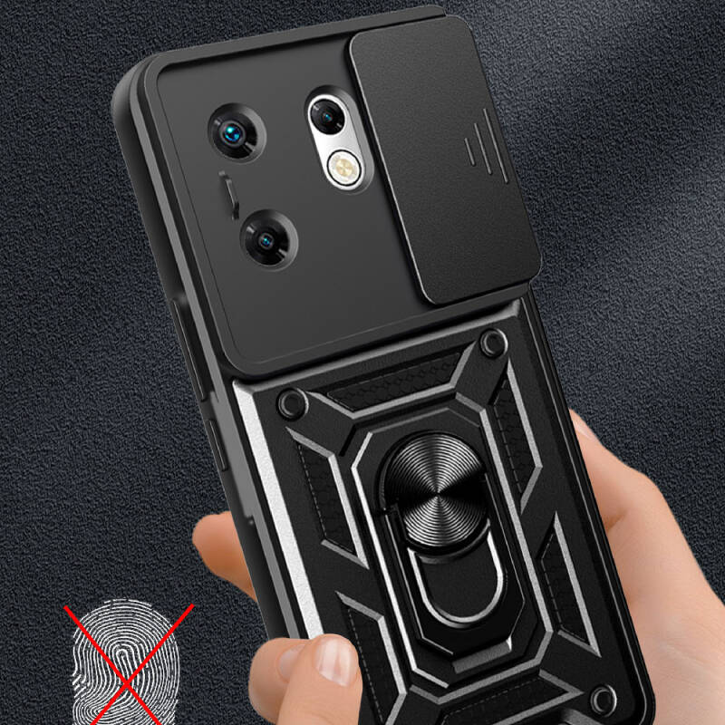 Infinix Zero 30 4G Case Magnetic Stand Camera Protector Zore Sliding Vega Cover - 4