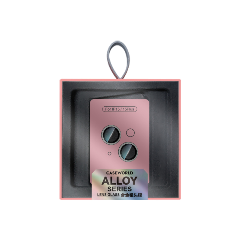 iPhone 15 CaseWorld Alloy Series Oleophobic Anti-Reflective Sparkling Diamond Camera Lens Protector - 13