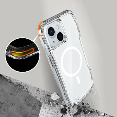 iPhone 15 Cover Magsafe Charging Featured Transparent Airbag Zore İncek Cover - 8