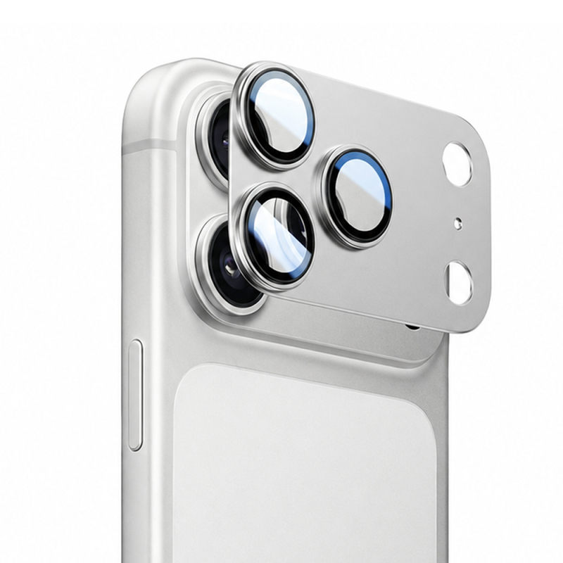 iPhone 18 Pro Max Mohseven Sapphire Alüminyum Safir Kamera Lens Koruyucu - 6