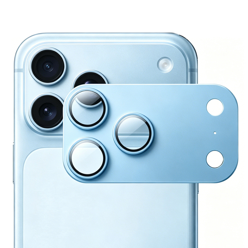 iPhone 18 Pro Max Mohseven Sapphire Alüminyum Safir Kamera Lens Koruyucu - 3