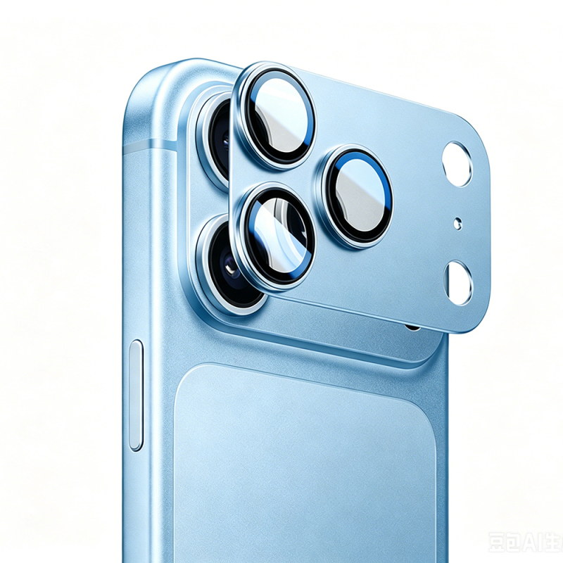 iPhone 18 Pro Max Mohseven Sapphire Alüminyum Safir Kamera Lens Koruyucu - 7