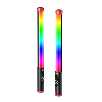 Jmary FM-128RGB OLED Ekran Göstergeli RGB Led Işıklı Su Geçirmez Aydınlatma Çubuğu - 1