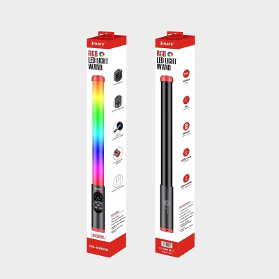 Jmary FM-128RGB OLED Ekran Göstergeli RGB Led Işıklı Su Geçirmez Aydınlatma Çubuğu - 5