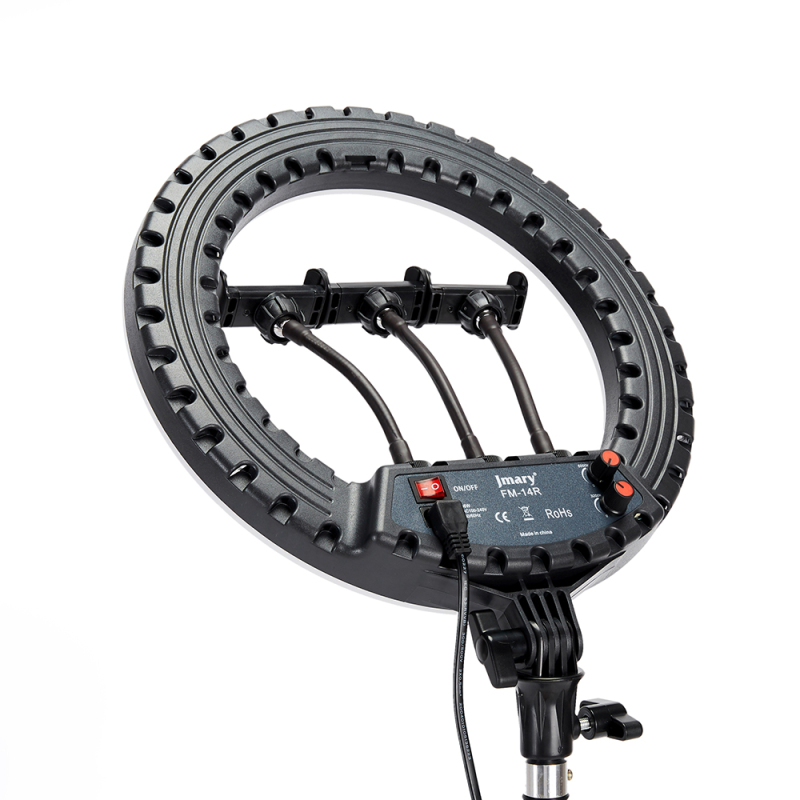 Jmary FM-14R Remote Control 34cm Lighted Phone Holder Ring Light - 18