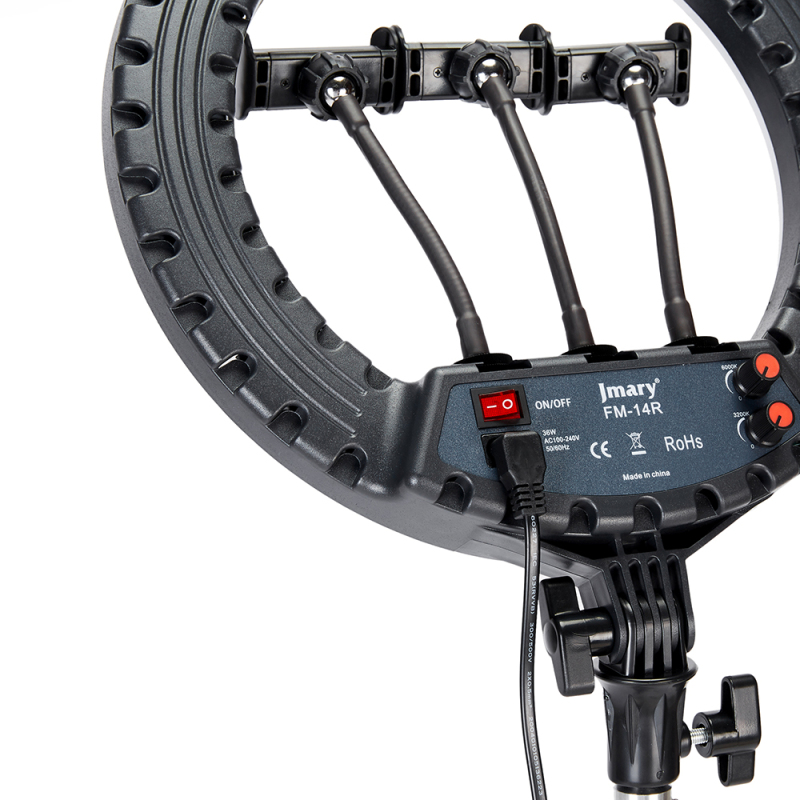 Jmary FM-14R Remote Control 34cm Lighted Phone Holder Ring Light - 22
