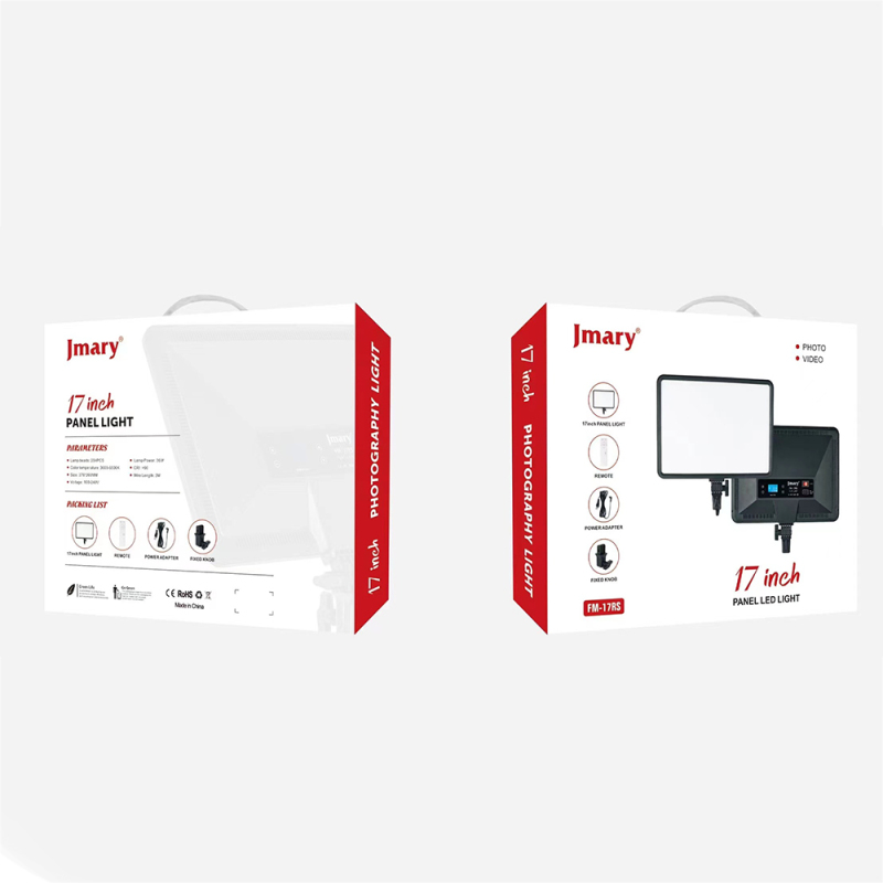 Jmary FM-17RS Uzaktan Kumandalı Dijital Göstergeli 17 inç LED Panel Video Işığı - 8