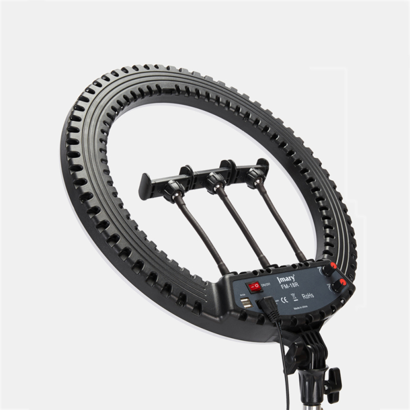 Jmary FM-18R Uzaktan Kumandalı 43cm Işıklı Telefon Tutucu Ring Light - 4