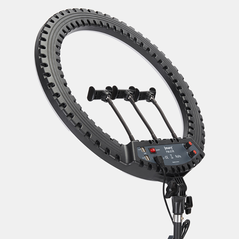 Jmary FM-21R Uzaktan Kumandalı 52cm Işıklı Telefon Tutucu Ring Light - 6