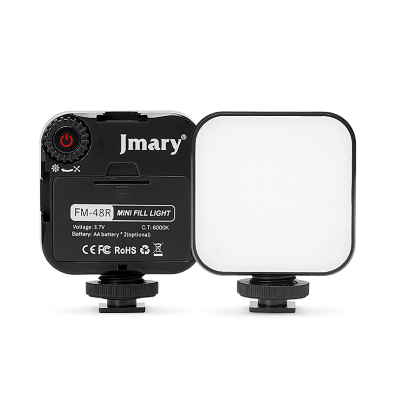 Jmary FM-48R Mini Fill Light Telefon-Kamera Üstü Pilli Aydınlatma Işığı - 1