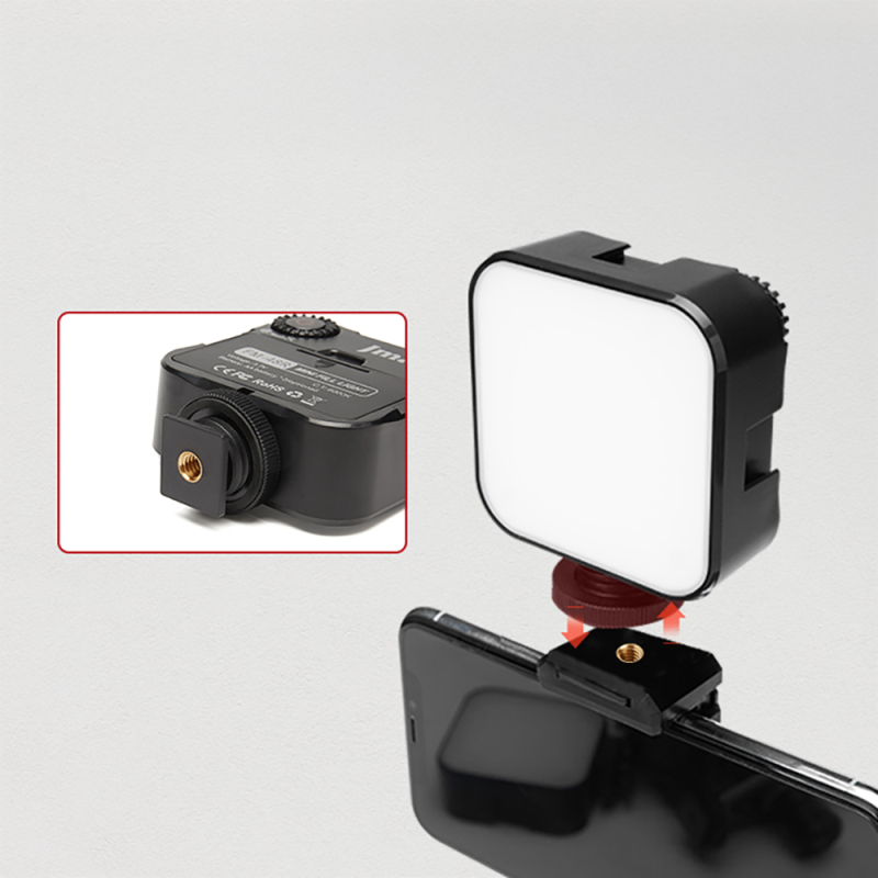 Jmary FM-48R Mini Fill Light Telefon-Kamera Üstü Pilli Aydınlatma Işığı - 5