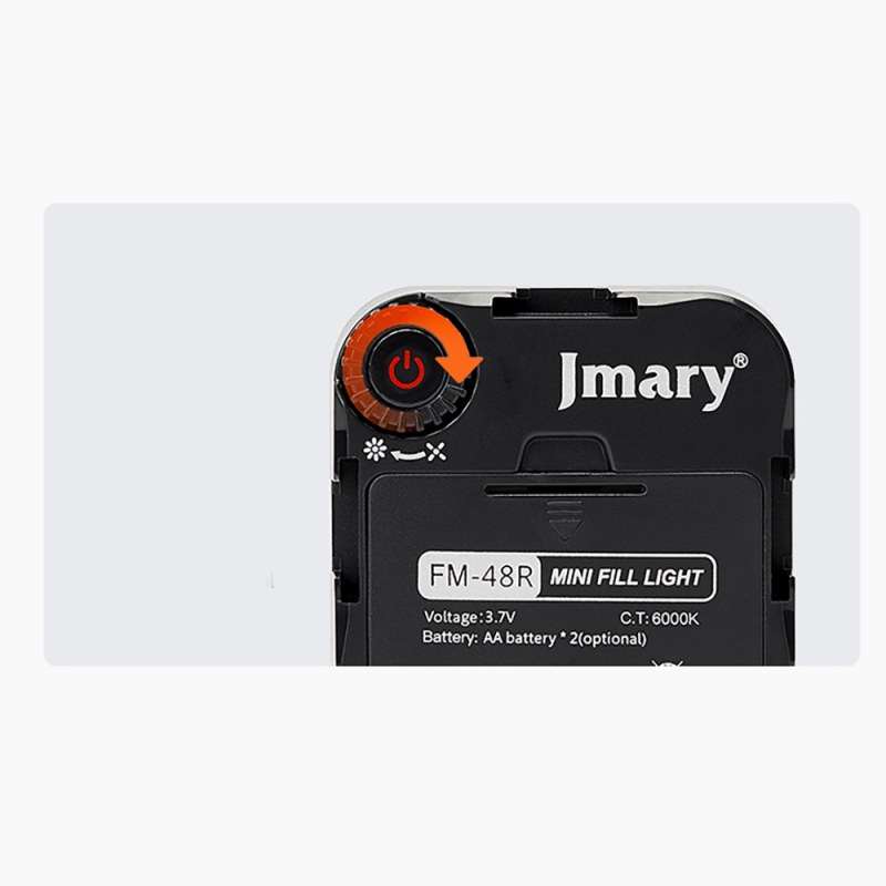Jmary FM-48R Mini Fill Light Telefon-Kamera Üstü Pilli Aydınlatma Işığı - 7