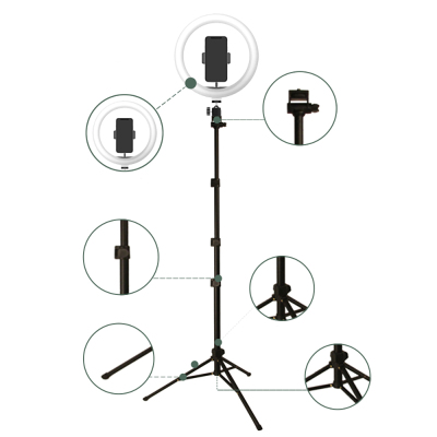 Jmary FM-536A Bluetooth Kumandalı Tripod Telefon Tutucu Ring Light - 4