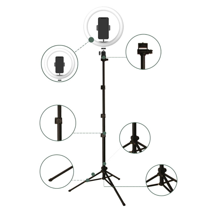 Jmary FM-536A Bluetooth Kumandalı Tripod Telefon Tutucu Ring Light - 4