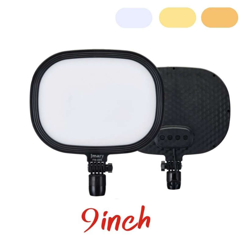 Jmary FM-58R Değiştirilebilir Ayaklı 9 inç LED Panel Aydınlatma Işığı - 6