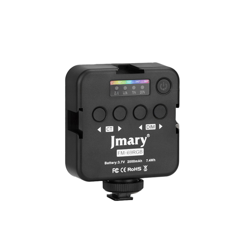 Jmary FM-69RGB RGB Led Telefon-Kamera Üstü Pilli Aydınlatma Işığı - 5