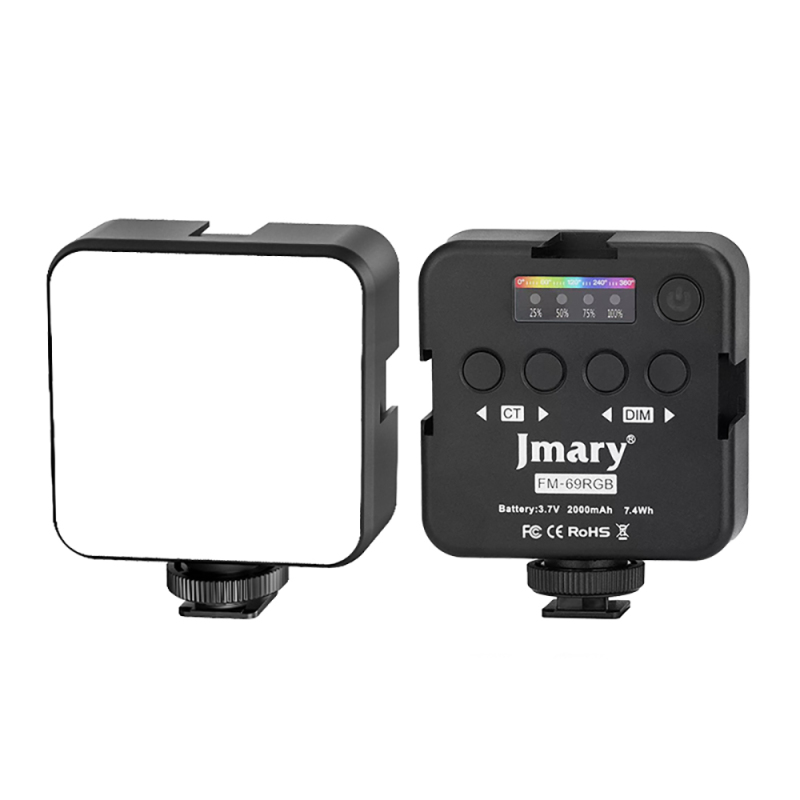 Jmary FM-69RGB RGB Led Telefon-Kamera Üstü Pilli Aydınlatma Işığı - 2