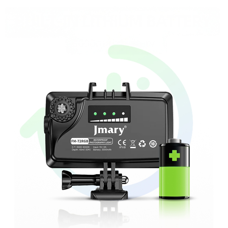 Jmary FM-72RGB IPX8 Sertifikalı RGB Su Altı Kamera Işığı - 4