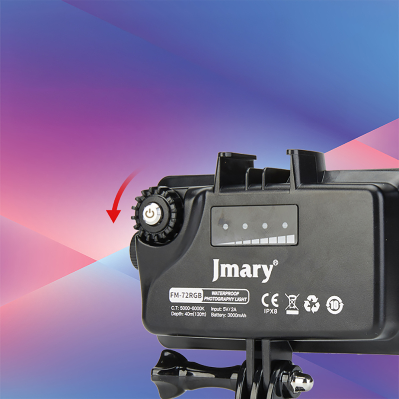 Jmary FM-72RGB IPX8 Sertifikalı RGB Su Altı Kamera Işığı - 7
